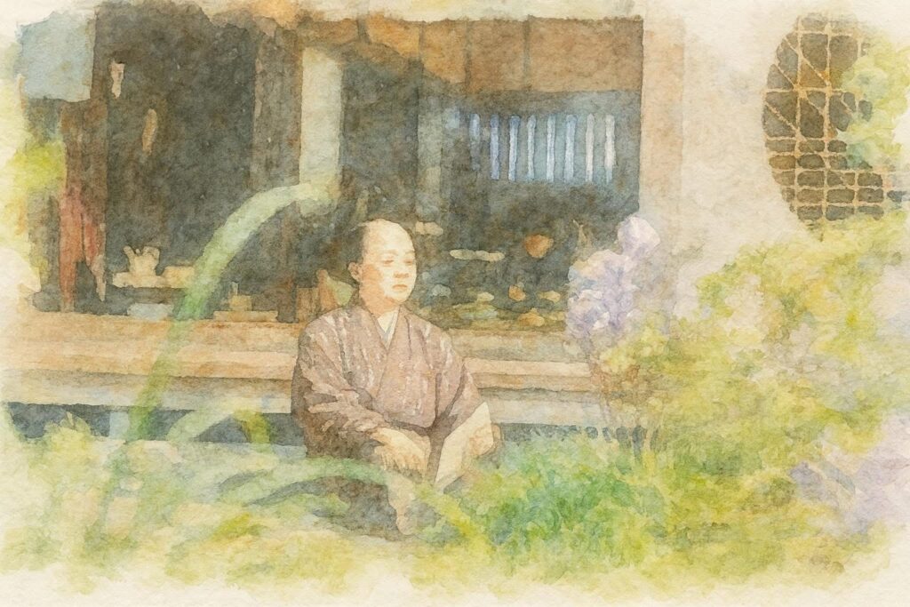 師・石燕の言葉で歌麿は牡丹の筆を取る